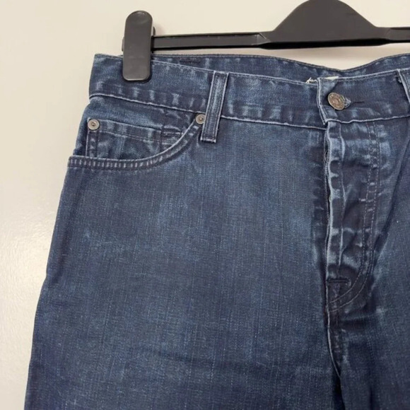 Seven For All Mankind Medium Dark Wash Standard Straight Leg Jeans Women's 31 - Picture 3 of 16